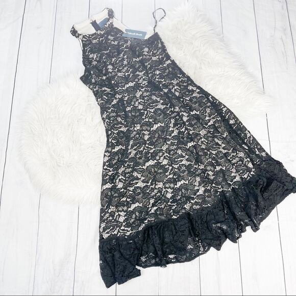 ModCloth A Night Like This Halter Elegant Lace Midi Mermaid Dress SZ 10 NEW - Picture 2 of 6
